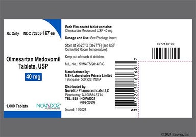 White Oval MO - Olmesartan Medoxomil 40mg Tablet