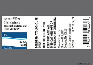 yellow - Ciclopirox Olamine Nail Lacquer 8% Topical Solution