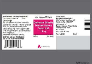 Pink Round Logo14 - Oxybutynin Chloride 10mg Extended-Release Tablet