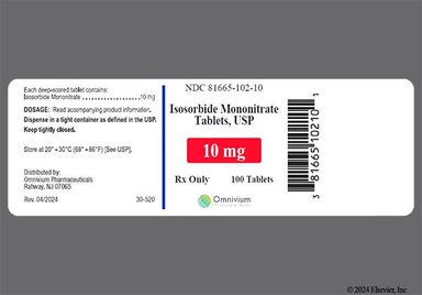 White Round Ku 106 And 10 - Isosorbide Mononitrate 10mg Tablet