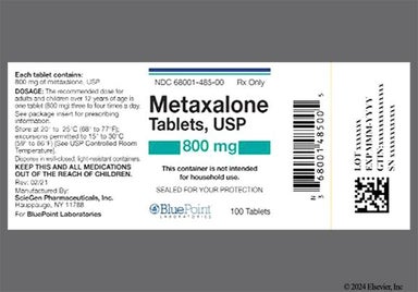 Pink Oblong 323 And S G - Metaxalone 800mg Tablet