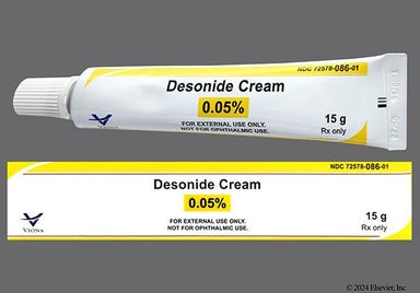 white - Desonide 0.05% Topical Cream