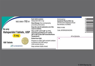 Yellow Round Hl 5 - Haloperidol 5mg Tablet