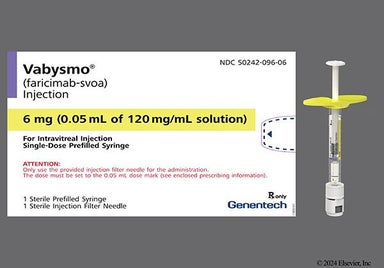 brown and yellow - Vabysmo 120mg/mL Solution for Injection