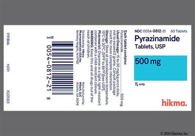 White Round Vp  012 - Pyrazinamide 500mg Tablet