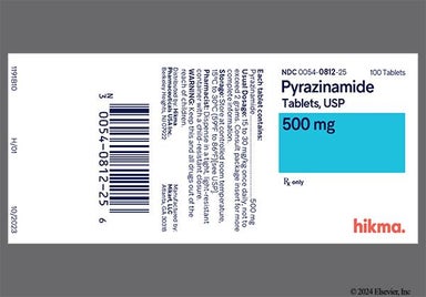 White Round Vp  012 - Pyrazinamide 500mg Tablet