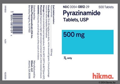 White Round Vp  012 - Pyrazinamide 500mg Tablet