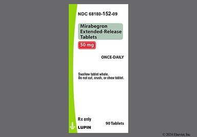 Yellow Oval M50 - Mirabegron 50mg Extended-Release Tablet (Once-Daily)