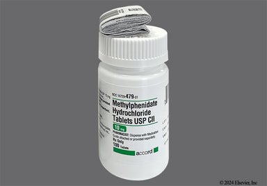 White Round W282 - Methylphenidate Hydrochloride 10mg Tablet