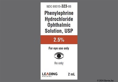 yellow - Phenylephrine Hydrochloride 2.5% Ophthalmic Solution