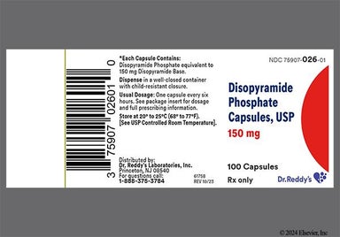 Brown M 096 - Disopyramide Phosphate 150mg Capsule