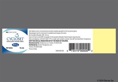 White Round C And 9 - CYCLOSET 0.8mg Tablet