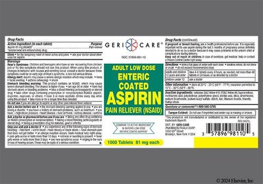 Yellow Round L - Aspirin Adult Low Dose 81mg Enteric Coated Tablet