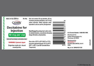 white - Decitabine 50mg Powder for Injection