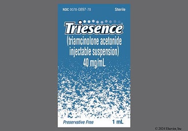 white - Triesence 40mg/mL Suspension for Injection