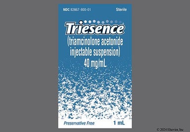 white - Triesence 40mg/mL Suspension for Injection