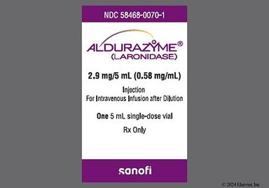 yellow - ALDURAZYME 2.9mg/5mL Solution for Injection