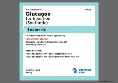 white - Glucagon 1mg Diagnostic Kit Powder for Injection