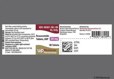 Pink Round Rs2 - Rosuvastatin Calcium 20mg Tablet