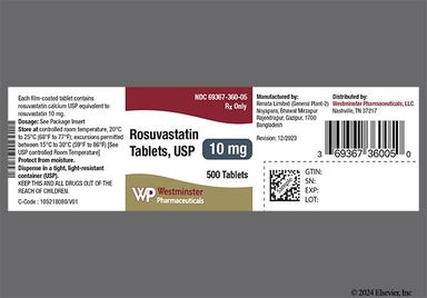 Pink Round Rs1 - Rosuvastatin Calcium 10mg Tablet