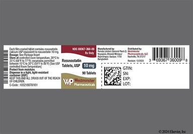 Pink Round Rs1 - Rosuvastatin Calcium 10mg Tablet