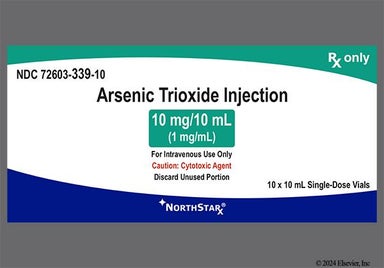 colorless - Arsenic Trioxide 10mg/10mL Solution for Injection