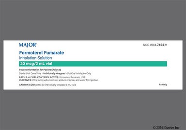 Colorless Not applicable - Formoterol Fumarate 20mcg/2mL Solution for Inhalation