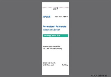 Colorless Not applicable - Formoterol Fumarate 20mcg/2mL Solution for Inhalation