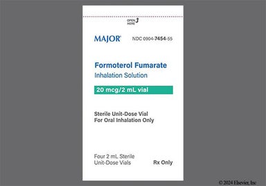 Colorless Not applicable - Formoterol Fumarate 20mcg/2mL Solution for Inhalation
