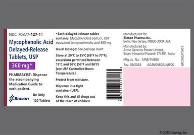 Pink Oval Ap36 - Mycophenolic Acid 360mg Delayed-Release Tablet