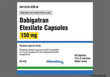 Blue, White Capsule A 316 - Dabigatran Etexilate 150mg Capsule