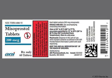 White Round N 444 - Misoprostol 200mcg Tablet