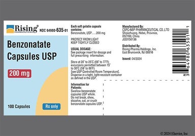 Yellow 2 - Benzonatate 200mg Liquid Filled Capsule