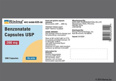 Yellow 2 - Benzonatate 200mg Liquid Filled Capsule