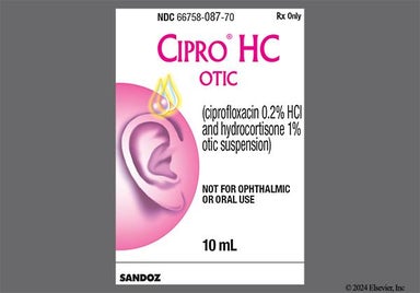 white - CIPRO HC 0.2%-1% Otic Suspension