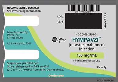 yellow - HYMPAVZI 150mg/mL Prefilled Pen Solution for Injection