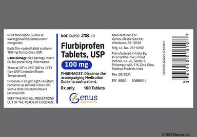 Blue Round Nh 100 - Flurbiprofen 100mg Tablet