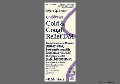 Purple Not applicable - Foster & Thrive Children's Cold & Cough Relief DM 2mg-10mg-5mg/10mL Liquid (Grape)