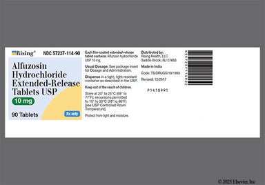 White Round 23 And X - Alfuzosin 10mg Extended-Release Tablet