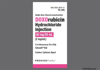 Red Not applicable - Doxorubicin Hydrochloride 50mg/25mL Solution for Injection (PREMIER ProRx)