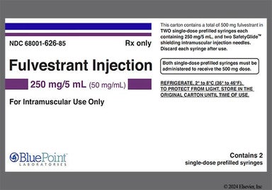 yellow - Fulvestrant 250mg/5mL Prefilled Syringe Solution for Injection