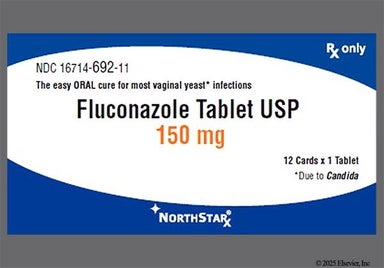Pink Oblong 10 - Fluconazole 150mg Tablet