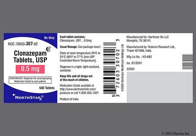 Orange Round Logo 66 - Clonazepam 0.5mg Tablet