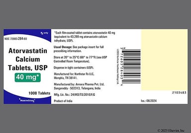 White Oval A 55 - Atorvastatin Calcium 40mg Tablet