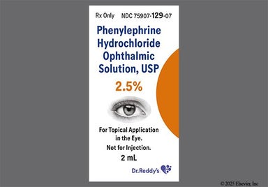 yellow - Phenylephrine Hydrochloride 2.5% Ophthalmic Solution