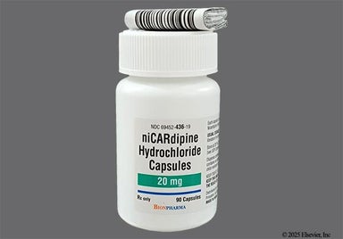 Blue And White Nic1 Nic1 - Nicardipine Hydrochloride 20mg Capsule