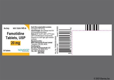 Yellow Round 11 - Famotidine 20mg Tablet