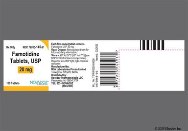 Yellow Round 11 - Famotidine 20mg Tablet