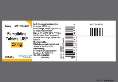 Yellow Round 11 - Famotidine 20mg Tablet
