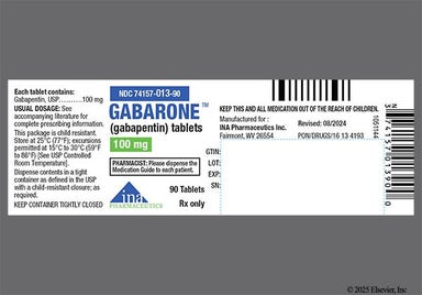 White Oval 5 - Gabarone 100mg Tablet